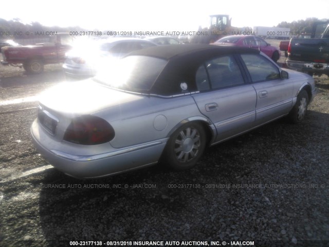 1LNHM97V22Y634410 - 2002 LINCOLN CONTINENTAL  Srebrny zdjęcie 4