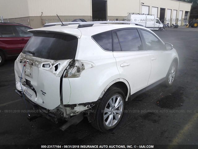 2T3DFREV0DW073248 - 2013 TOYOTA RAV4 LIMITED WHITE photo 4