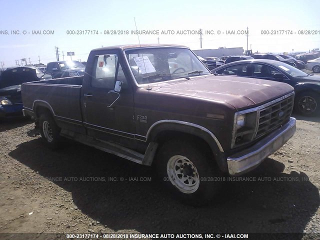 1FTHF2512DPA90988 - 1983 FORD F250 RED photo 1