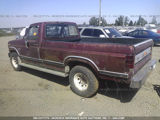 1FTHF2512DPA90988 - 1983 FORD F250 RED photo 3