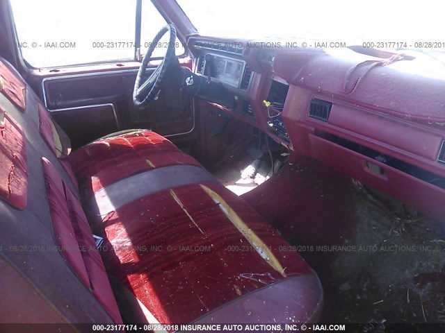 1FTHF2512DPA90988 - 1983 FORD F250 RED photo 5