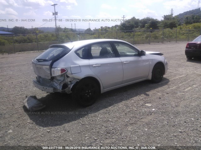 JF1GH6A68AH823751 - 2010 SUBARU IMPREZA 2.5I SILVER photo 4