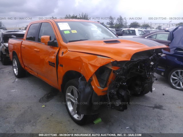 1C6RR6MT2HS582114 - 2017 RAM 1500 SPORT ORANGE photo 1