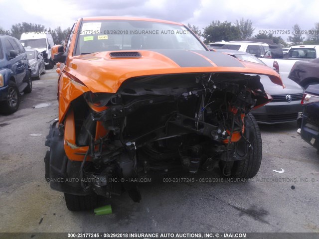 1C6RR6MT2HS582114 - 2017 RAM 1500 SPORT ORANGE photo 6