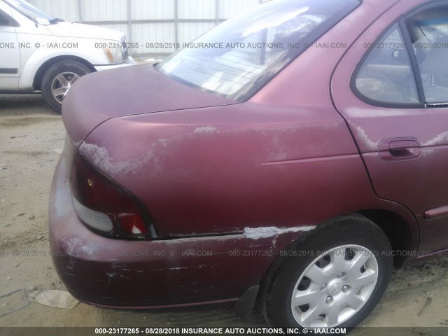 3N1CB51D31L478653 - 2001 NISSAN SENTRA XE/GXE BURGUNDY photo 6