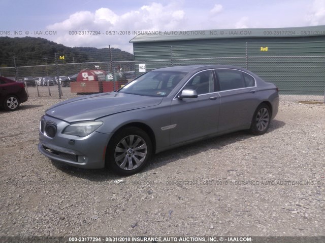 WBAKC8C59AC431410 - 2010 BMW 750 LI/XDRIVE GRAY photo 2