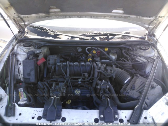 2G4WB55K621116222 - 2002 BUICK REGAL LS SILVER photo 10