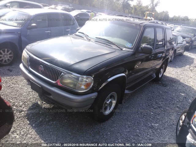 4M2DU55P7VUJ24916 - 1997 MERCURY MOUNTAINEER  BLACK photo 2