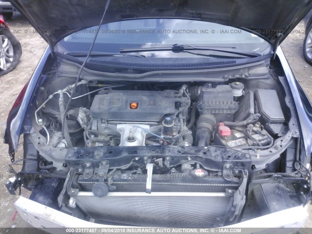 2HGFG3B04CH505562 - 2012 HONDA CIVIC EXL 黑色 照片 10