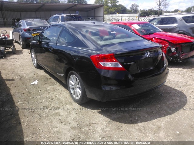 2HGFG3B04CH505562 - 2012 HONDA CIVIC EXL 黑色 照片 3
