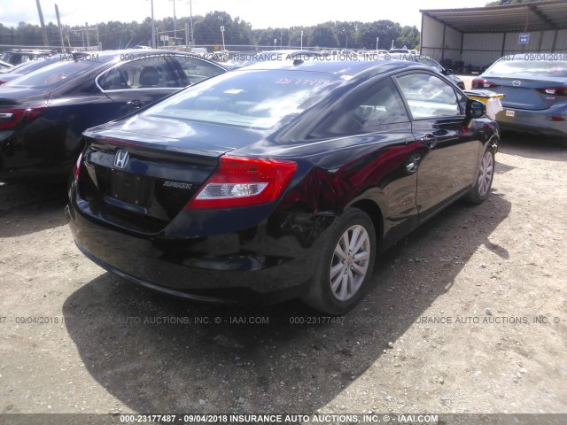 2HGFG3B04CH505562 - 2012 HONDA CIVIC EXL 黑色 照片 4