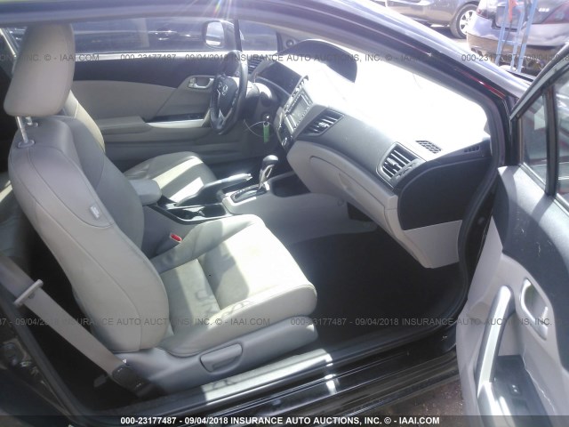 2HGFG3B04CH505562 - 2012 HONDA CIVIC EXL 黑色 照片 5