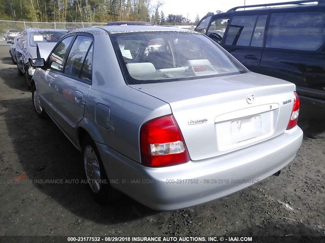 JM1BJ2229Y0234147 - 2000 MAZDA PROTEGE DX/LX SILVER photo 3