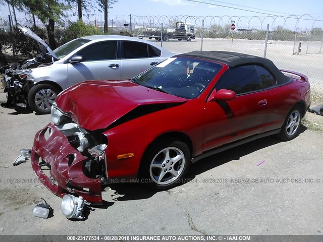 JT5FG02T4X0052671 - 1999 TOYOTA CELICA GT RED photo 2