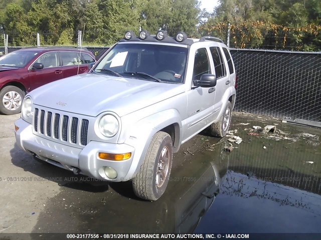 1J4GL38K22W366002 - 2002 JEEP LIBERTY RENEGADE SILVER photo 2