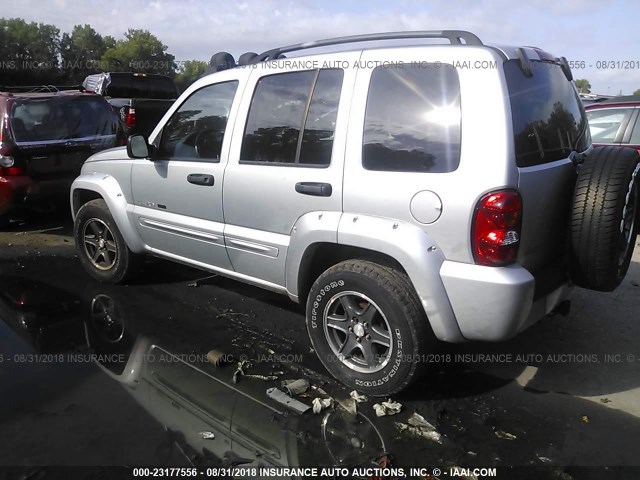 1J4GL38K22W366002 - 2002 JEEP LIBERTY RENEGADE SILVER photo 3