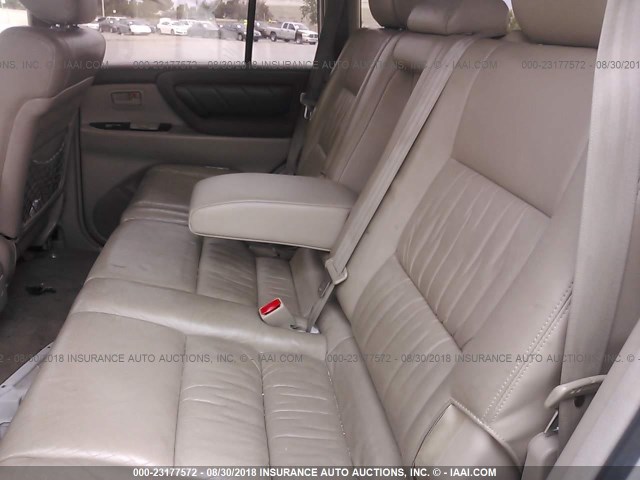 JT3HT05J2Y0108647 - 2000 TOYOTA LAND CRUISER  BEIGE photo 8