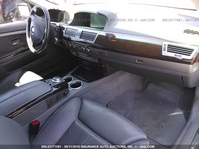 WBAHL83516DT06865 - 2006 BMW 750 I WHITE photo 5