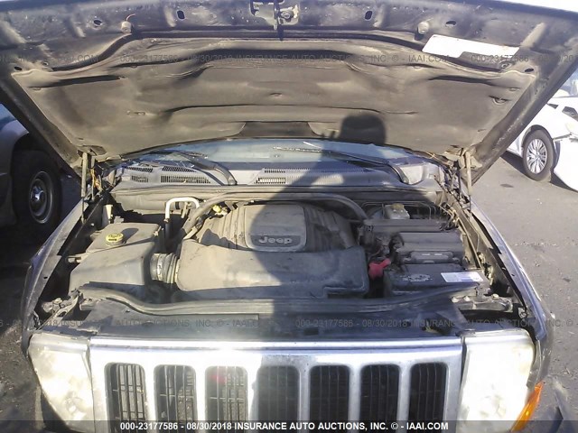 1J8HG58226C297774 - 2006 JEEP COMMANDER LIMITED BLACK photo 10