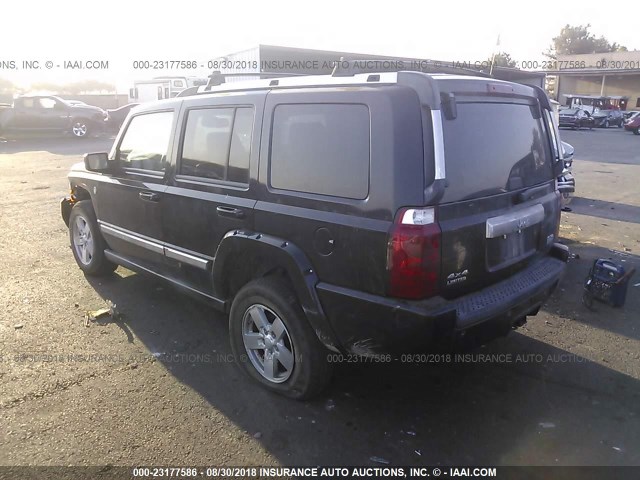 1J8HG58226C297774 - 2006 JEEP COMMANDER LIMITED BLACK photo 3