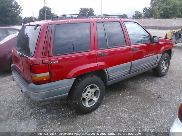 1J4GZ58S1WC248573 - 1998 JEEP GRAND CHEROKEE LAREDO/TSI RED photo 4