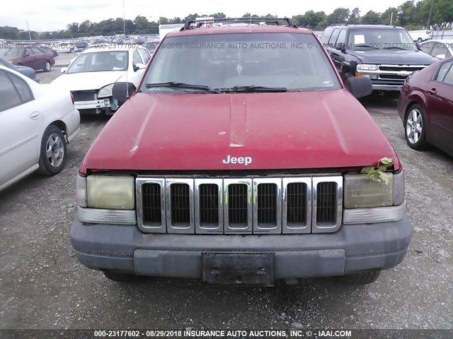 1J4GZ58S1WC248573 - 1998 JEEP GRAND CHEROKEE LAREDO/TSI RED photo 6