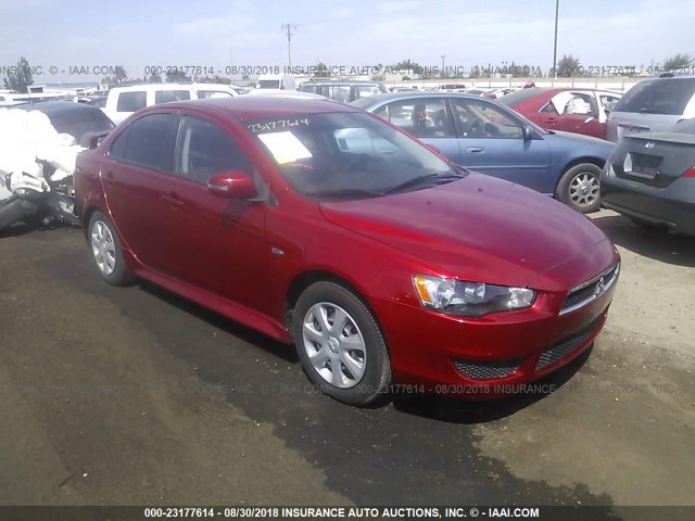 JA32U2FU1FU015657 - 2015 MITSUBISHI LANCER ES RED photo 1