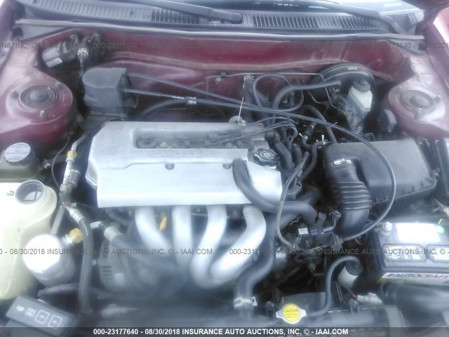 1Y1SK5281WZ418408 - 1998 CHEVROLET GEO PRIZM LSI BURGUNDY photo 10