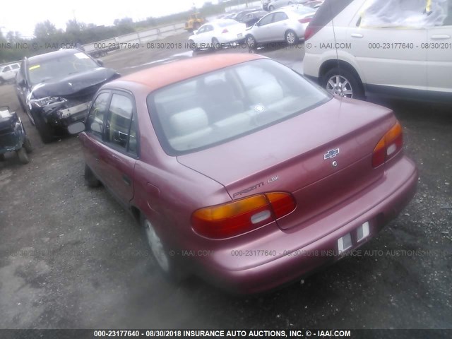 1Y1SK5281WZ418408 - 1998 CHEVROLET GEO PRIZM LSI BURGUNDY photo 3