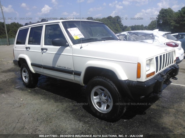 1J4FF68S6XL597272 - 1999 JEEP CHEROKEE SPORT/CLASSIC WHITE photo 1