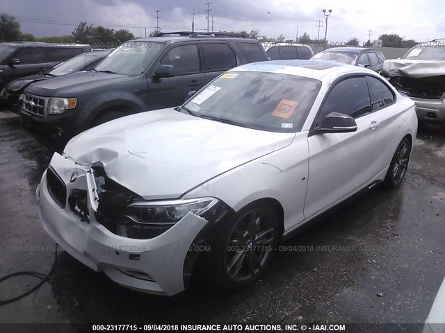 WBA1J7C58EV253365 - 2014 BMW M235I WHITE photo 2