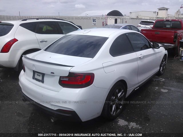 WBA1J7C58EV253365 - 2014 BMW M235I WHITE photo 4