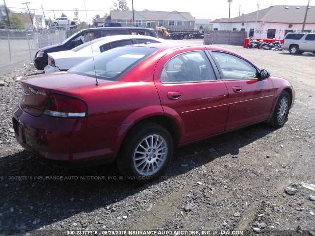 1C3EL56R76N248374 - 2006 CHRYSLER SEBRING TOURING RED photo 4