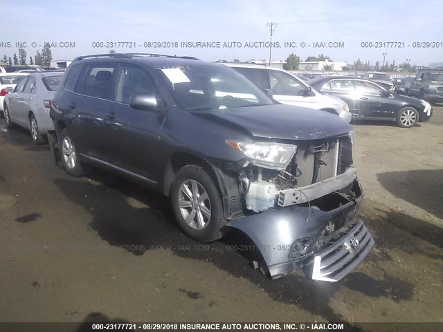 5TDBK3EH3DS269700 - 2013 TOYOTA HIGHLANDER PLUS/SE GRAY photo 1