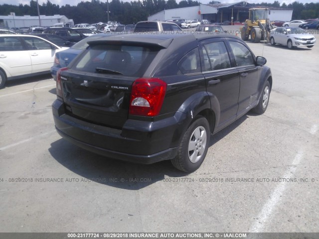 1B3HB28C79D104774 - 2009 DODGE CALIBER SE BLACK photo 4