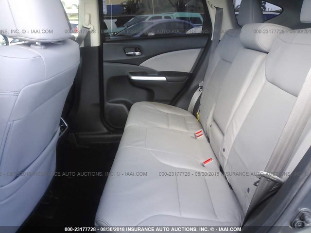 2HKRM3H73FH531445 - 2015 HONDA CR-V EXL GRAY photo 8