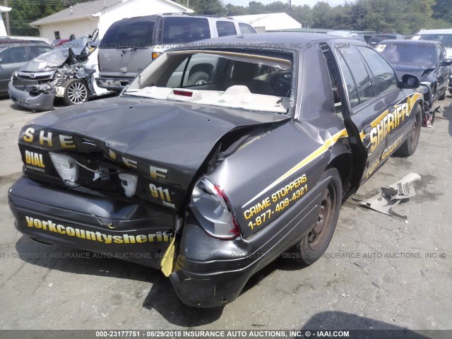 2FAHP71V39X132076 - 2009 FORD CROWN VICTORIA POLICE INTERCEPTOR GRAY photo 4