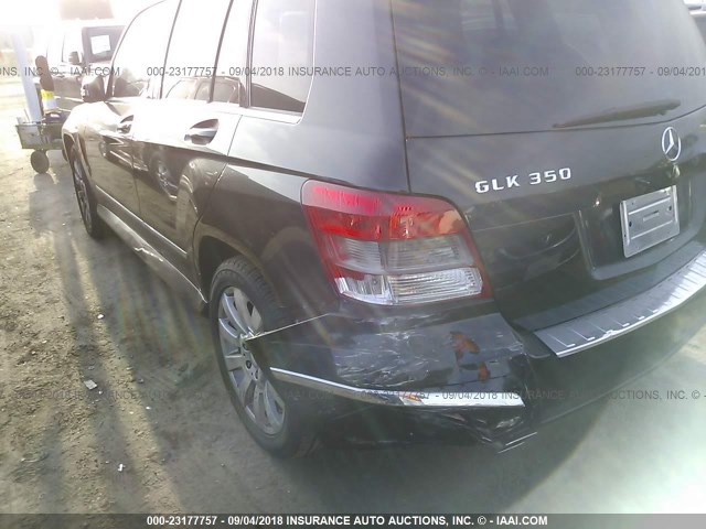 WDCGG8HB3AF384914 - 2010 MERCEDES-BENZ GLK 350 4MATIC BLACK photo 6