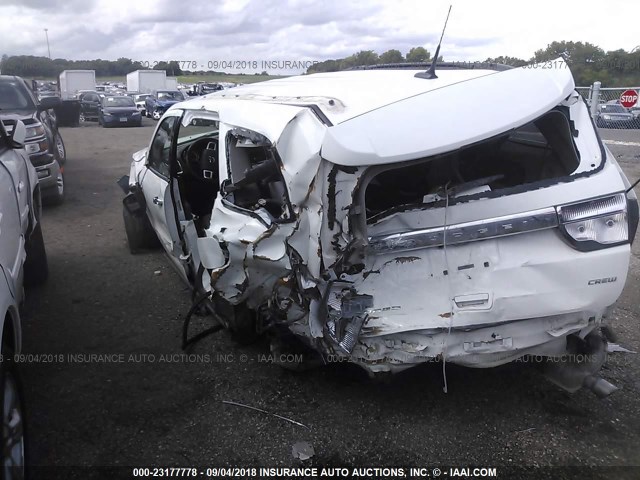 1C4RDJDG4DC601442 - 2013 DODGE DURANGO CREW WHITE photo 6