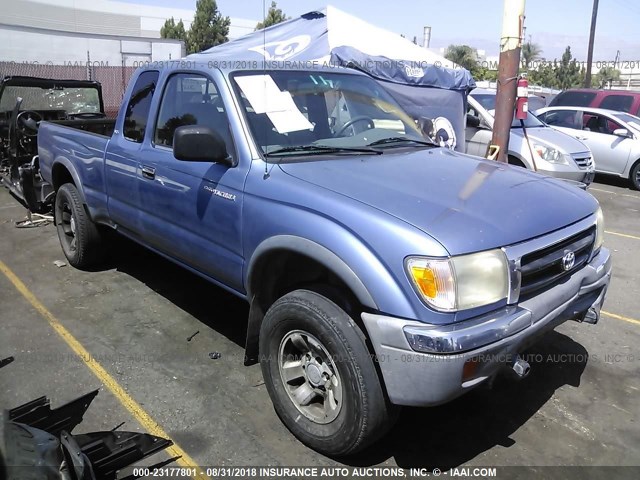 4TASN92N7YZ631094 - 2000 TOYOTA TACOMA XTRACAB PRERUNNER BLUE photo 1