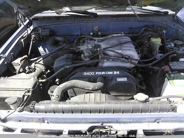 4TASN92N7YZ631094 - 2000 TOYOTA TACOMA XTRACAB PRERUNNER ლურჯი ფოტო 10