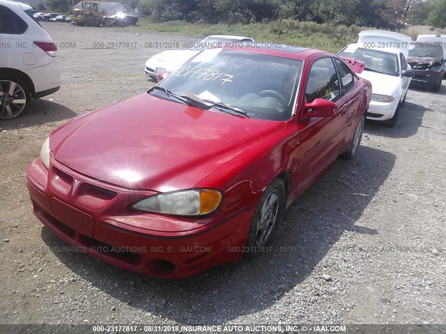 1G2NW12E02C204936 - 2002 PONTIAC GRAND AM GT RED photo 2