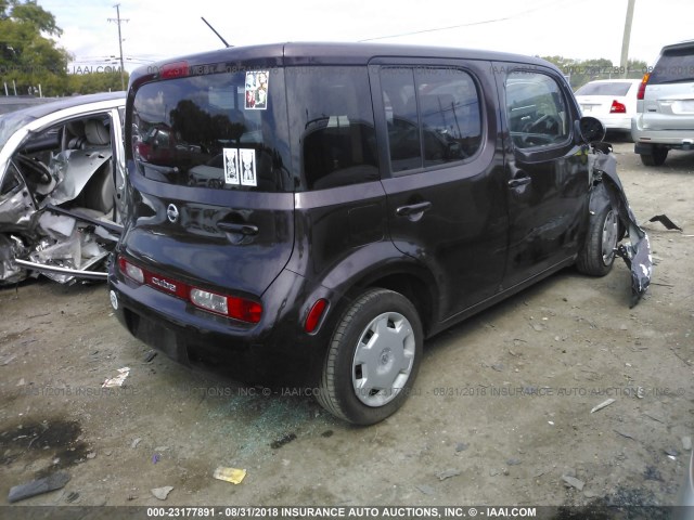 JN8AZ2KR5BT208544 - 2011 NISSAN CUBE S/SL/KROM PURPLE photo 4