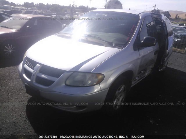 1D8GP24393B191616 - 2003 DODGE GRAND CARAVAN SE SILVER photo 2