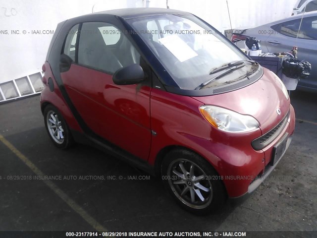WMEEJ31X19K236918 - 2009 SMART FORTWO PURE/PASSION RED photo 1