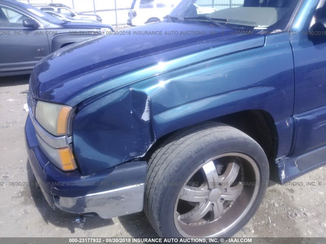 3GNEC12Z25G155335 - 2005 CHEVROLET AVALANCHE C1500 BLUE photo 6