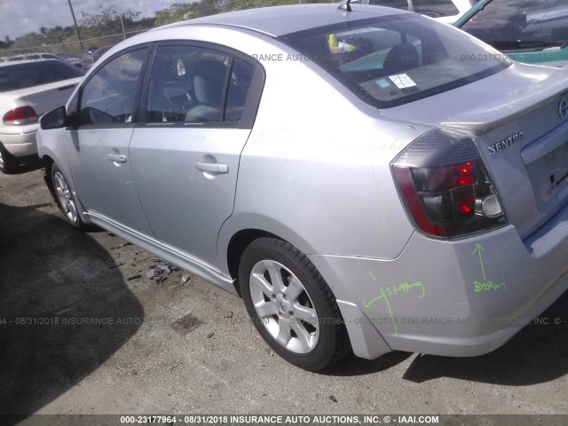 3N1AB61E99L665249 - 2009 NISSAN SENTRA 2.0/2.0S/2.0SL SILVER photo 3