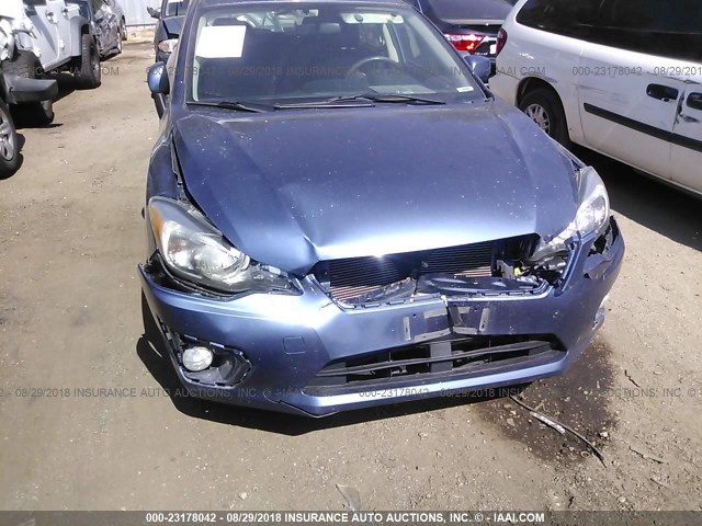 JF1GPAL68D2843220 - 2013 SUBARU IMPREZA SPORT PREMIUM BLUE photo 6