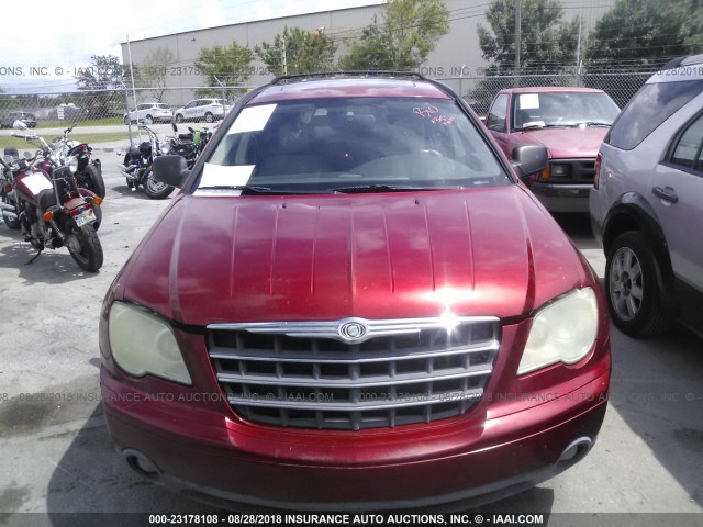 2A8GM68X88R101241 - 2008 CHRYSLER PACIFICA TOURING RED photo 6