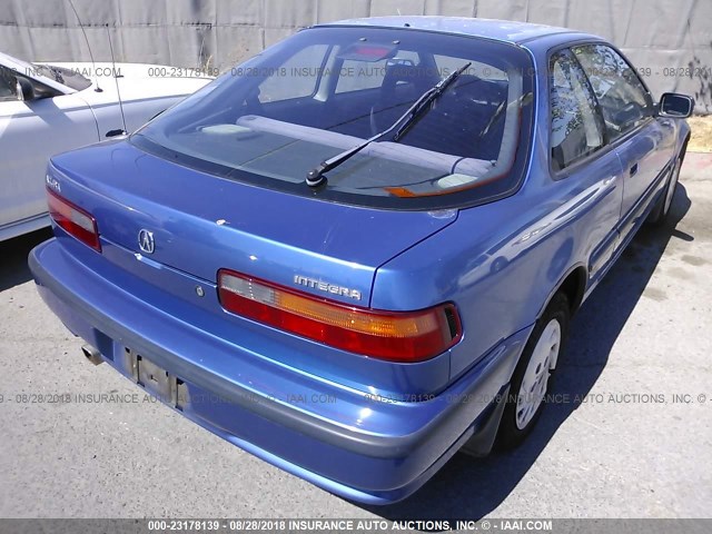 JH4DA9447PS002552 - 1993 ACURA INTEGRA RS BLUE photo 4